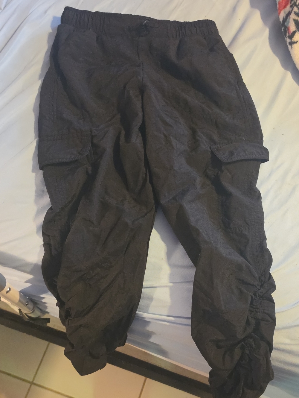 Old Navy Black Cargo Jogger Sweatpants for Kids